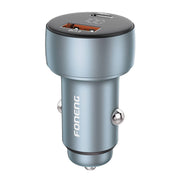 Cumpara acum Încărcător auto Foneng C18 1xUSB-A, 1xUSB-C 2.4A 48W (gri) + cablu USB-C la USB-C de la Mesterul Minune
