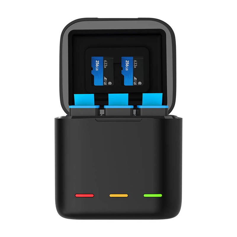Cumpara acum Box Telesin încărcător cu trei canale +2 baterii pentru GoPro Hero 12 / 11 / 10 / 9 de la Mesterul Minune