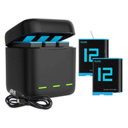 Cumpara acum Box Telesin încărcător cu trei canale +2 baterii pentru GoPro Hero 12 / 11 / 10 / 9 de la Mesterul Minune