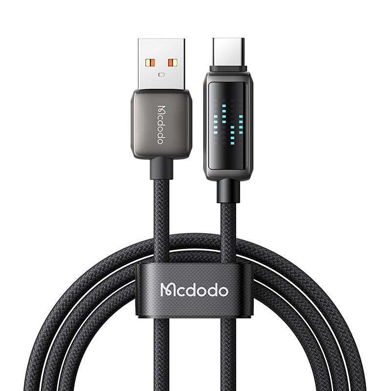 Cumpara acum Mcdodo CA-2350 Cablu USB-A la USB-C, 6A, afișaj LED, 1,2 m de la Mesterul Minune