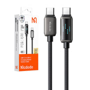 Cumpara acum Mcdodo CA-4250 Cablu USB-C la USB-C, 100W, afișaj LED, 1,2m de la Mesterul Minune