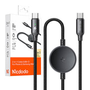 Cumpara acum Mcdodo CA-4170 2-in-1 cablu USB-C + încărcător wireless Samsung Watch, 60W, 1.5m de la Mesterul Minune