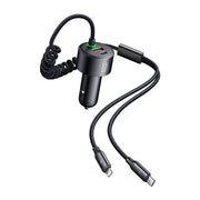 Cumpara acum Mcdodo CC-0370 încărcător auto, USB-C, Lightning, 120W, cabluri retractabile de la Mesterul Minune
