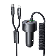 Cumpara acum Mcdodo CC-0370 încărcător auto, USB-C, Lightning, 120W, cabluri retractabile de la Mesterul Minune