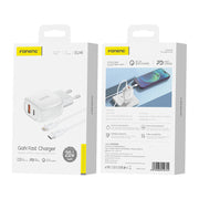 Cumpara acum Foneng EU41 USB-C+USB-A 20W încărcător de rețea + cablu USB-C - Lightning (alb) de la Mesterul Minune
