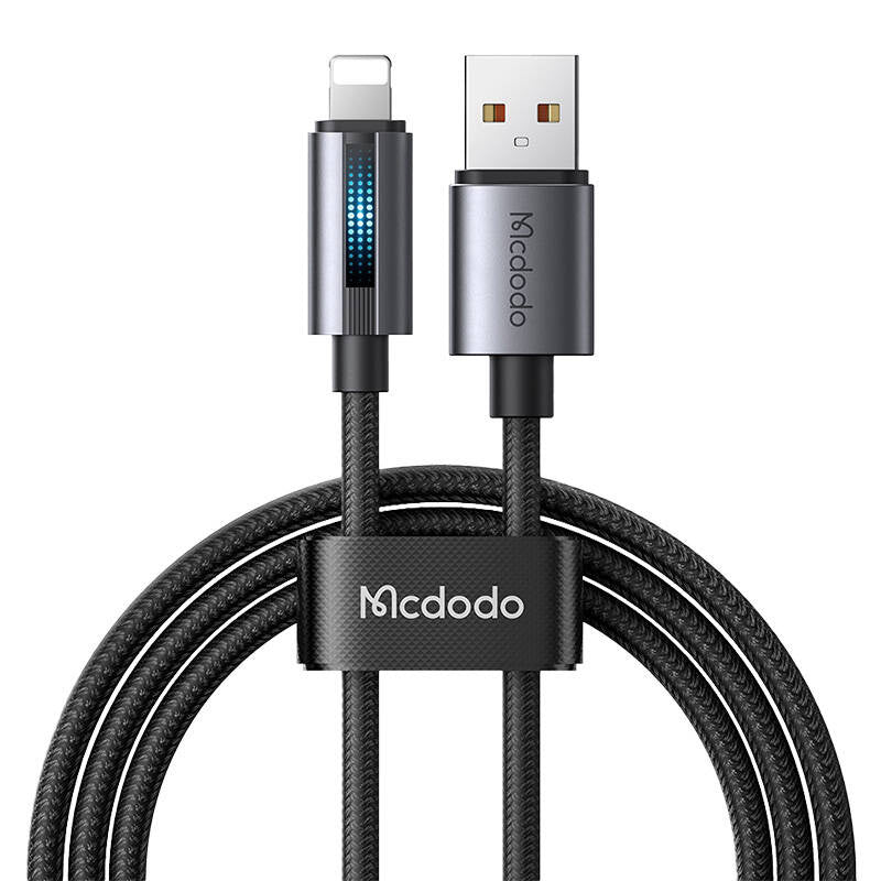 Cumpara acum Mcdodo CA-5660 Cablu USB-A la Lightning cu lumină intermitentă 1,2 m (negru) de la Mesterul Minune