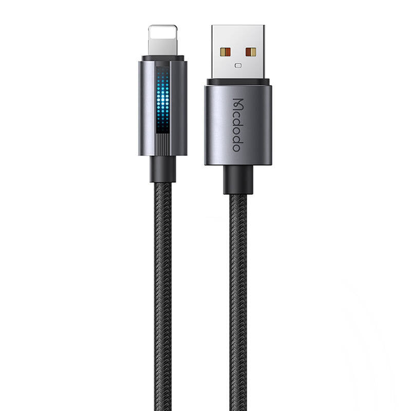 Cumpara acum Mcdodo CA-5660 Cablu USB-A la Lightning cu lumină intermitentă 1,2 m (negru) de la Mesterul Minune