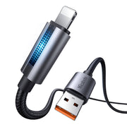 Cumpara acum Mcdodo CA-5660 Cablu USB-A la Lightning cu lumină intermitentă 1,2 m (negru) de la Mesterul Minune
