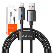 Cumpara acum Mcdodo CA-5660 Cablu USB-A la Lightning cu lumină intermitentă 1,2 m (negru) de la Mesterul Minune