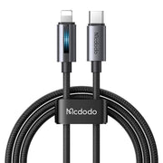 Cumpara acum Mcdodo CA-5710 Cablu USB-C la Lightning cu lumină intermitentă 36W 1,2 m (negru) de la Mesterul Minune