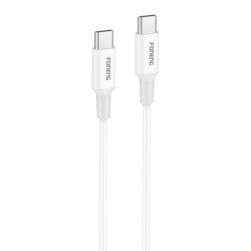 Cumpara acum Foneng X106 60W USB-C la USB-C cablu, 1.2m (alb) de la Mesterul Minune