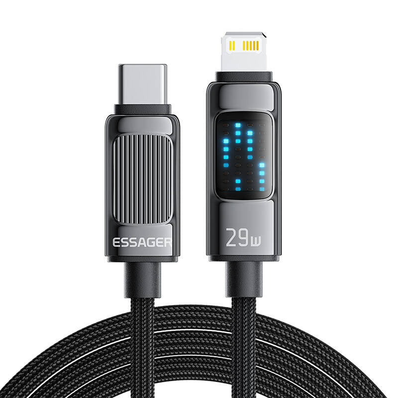 Cumpara acum Cablu USB Essager EXCTL-LG0A-P USB-C do lightning 29W 1m de la Mesterul Minune