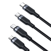Cumpara acum Cablu multifuncțional USB la USB-C 2x Lightning Micro Joyroom S-A18 de la Mesterul Minune