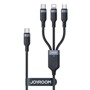 Cumpara acum Cablu multifuncțional USB la USB-C 2x Lightning Micro Joyroom S-A18 de la Mesterul Minune