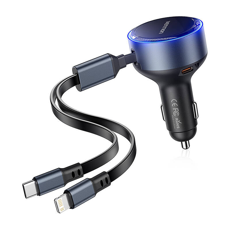 Cumpara acum Vention FFOB0 Încărcător auto USB-C + cablu USB-C/Lightning 30W de la Mesterul Minune