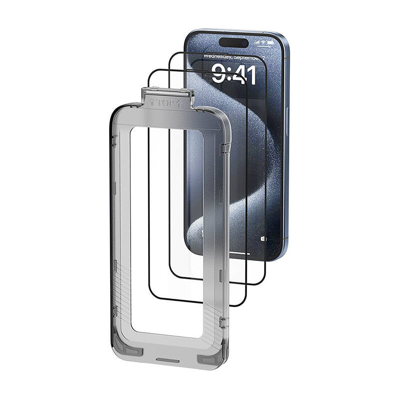 Cumpara acum Vention KUKTCC-40 sticlă călită pentru iPhone 15 Pro Max +aplicator de la Mesterul Minune