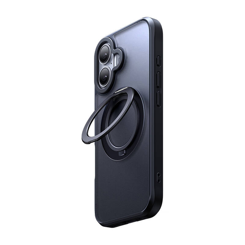 Cumpara acum McDodo PC-4931 Husă MagSafe pentru iPhone 16 Plus cu suport (negru) de la Mesterul Minune