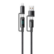 Cumpara acum McDodo 4-in-1 USB-C/A la USB-C/Cablu fulger CA-1990 1.2m (negru) de la Mesterul Minune