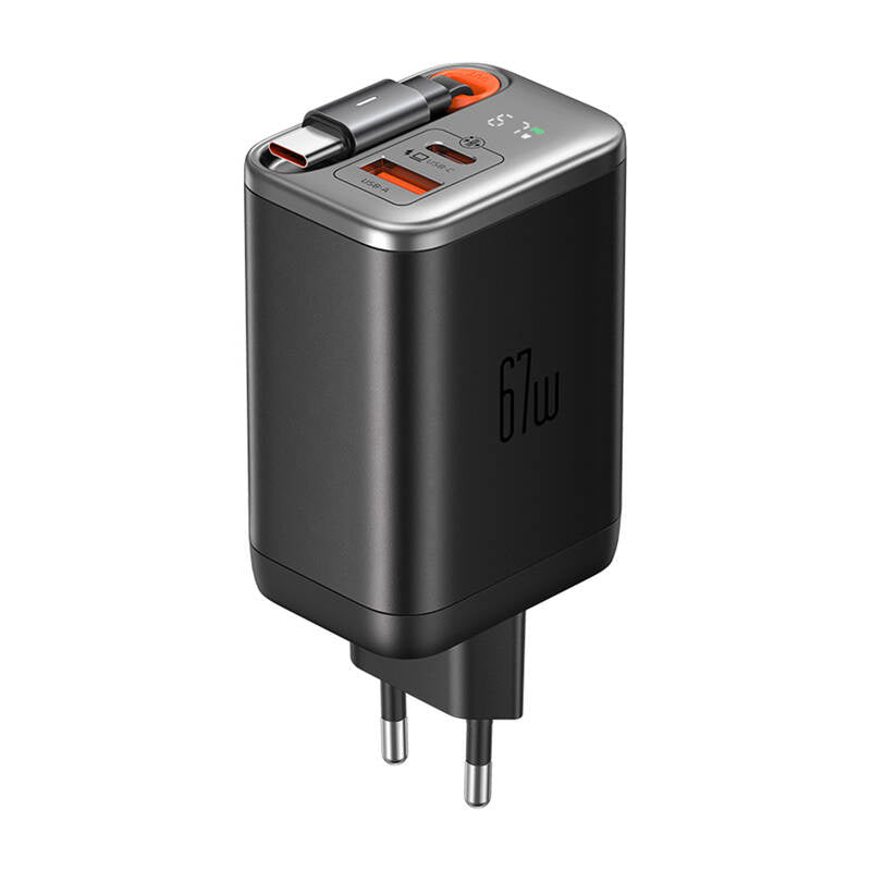 Cumpara acum McDodo CH-3700 67W GaN 2-in-1 USB-C+A încărcător, 65cm cablu USB-C, negru de la Mesterul Minune