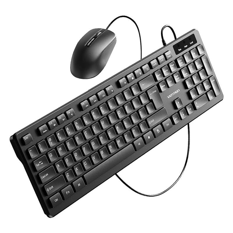 Cumpara acum Vention KTCB0-EN Set tastatură cu fir + mouse + mouse pad (negru) de la Mesterul Minune