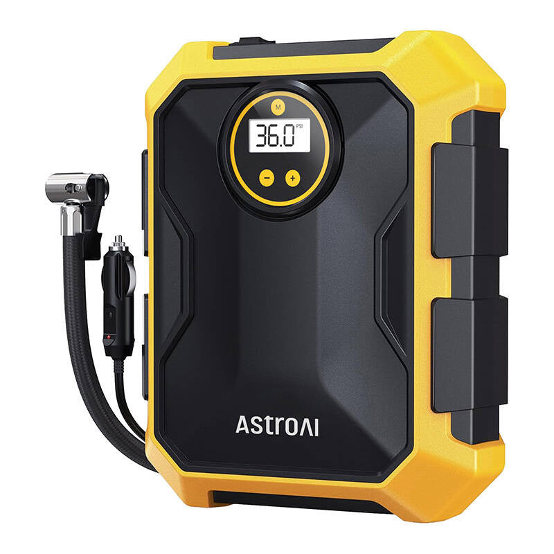 Cumpara acum Compresor de aer AstroAI CZK-3674 12V DC 100PSI (galben) de la Mesterul Minune