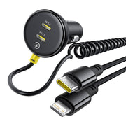 Cumpara acum Încărcător auto 60W Baseus USB-C + cablu Lightning (negru) de la Mesterul Minune