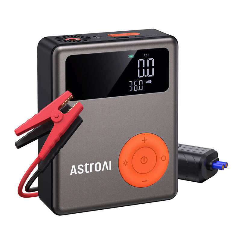 Cumpara acum 4 în 1 Jump starter + umflator anvelope + bancă de energie AstroAI DK-MF139 de la Mesterul Minune