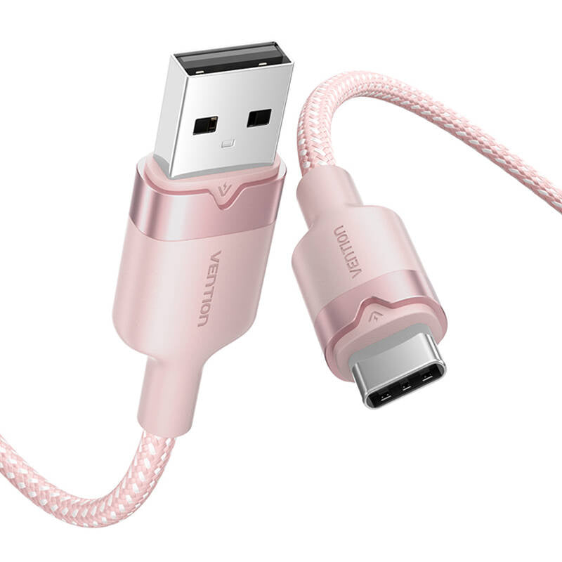 Cumpara acum USB 2.0 A la USB-C 3A Vention CTNPF 1M cablu (roz) de la Mesterul Minune