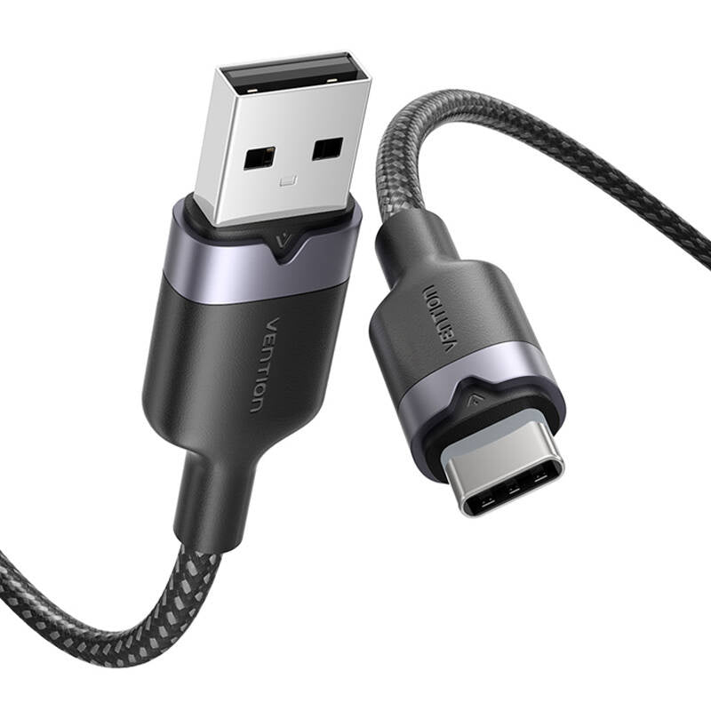 Cumpara acum Cablu USB 2.0 A la USB-C 3A Vention CTNBH 2M (negru) de la Mesterul Minune