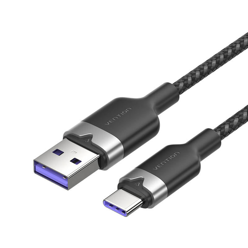 Cumpara acum USB 2.0 A la USB-C 6A Vention CTOBH cablu 2M (negru) de la Mesterul Minune