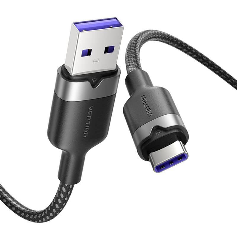 Cumpara acum USB 2.0 A la USB-C 6A Vention CTOBH cablu 2M (negru) de la Mesterul Minune