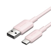 Cumpara acum Cablu USB 2.0 A la USB-C 3A Vention CTQPF 1M (roz) de la Mesterul Minune