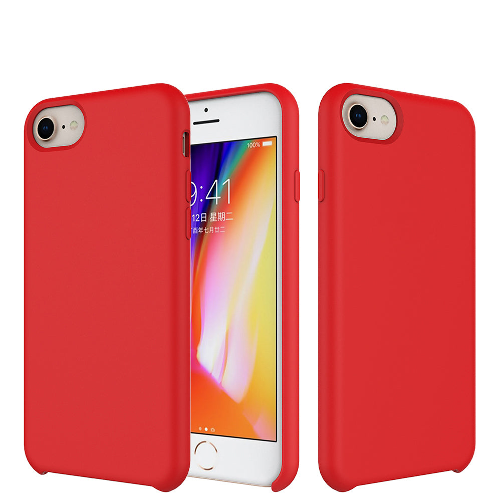 Cumpara Husa de protectie NEXT ONE pentru iPhone 7/8/SE, Silicon, Rosu de la Mesterul Minune