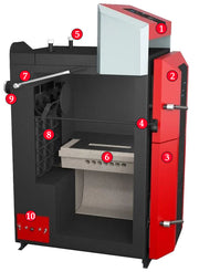 Cazan (centrala) pe combustibil solid, Attack DPX Standard cu