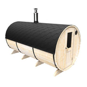 Sauna butoi din molid lungime 4m, diametru 2m cu doua camere