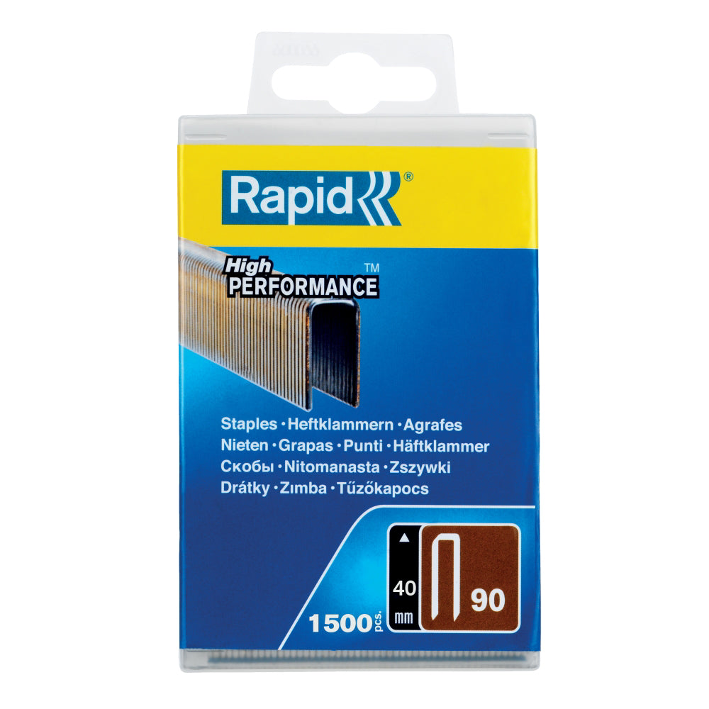 Rapid 5000127, set de 1500 de capse tip coroana No. 90, 40 mm