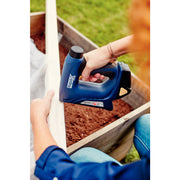 Rapid 5000128, Capsator/ciocan electric cu acumulator BTX530, functional cu capse No.53 si cuie No.8, + geanta 