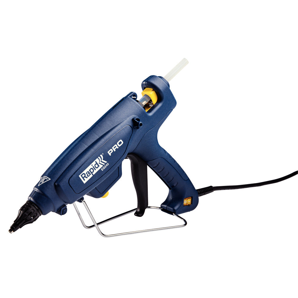 Rapid 5000327, Pistol industrial GlueGun PRO EG340, albastru, max 220W, debit 1400g/h, 120 - 220°C reglabila, functional cu batoane de 12 mm