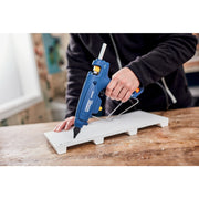 Rapid 5000327, Pistol industrial GlueGun PRO EG340, albastru, max 220W, debit 1400g/h, 120 - 220°C reglabila, functional cu batoane de 12 mm