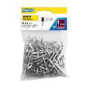 Rapid 5000380, set 100 de nituri de 4-7 mm, Ø4.8 x 10 mm