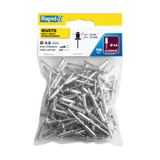 Cumpara acum set 100 de nituri de 9-12 mm, Ø4.8 x 16 mm, Rapid 5000382 de la Mesterul Minune