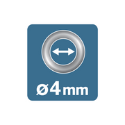 Rapid 5000407, Cleste pentru capse sau ocheti Rapid RP05, pentru uz profesional sau bricolaj, include 100 capse, 4mm