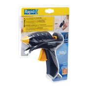 Rapid 5000445, Pistol de lipit GlueGun Rapid EG130, temperatura scazuta 130grade, max 100W, debit 80g/h, functional cu batoane ovale 9mm
