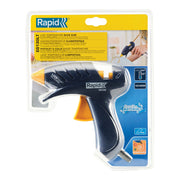Rapid 5000445, Pistol de lipit GlueGun Rapid EG130, temperatura scazuta 130grade, max 100W, debit 80g/h, functional cu batoane ovale 9mm