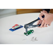 Rapid 5000523, Cleste pop nituri Hobby RP10 cu 4 capete nituire interschimbabile, 3.2/4.0/4.8mm