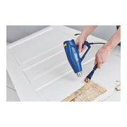 Rapid 5001350, Set pistol cu aer cald R1800, temperatura 300-550 grade, 1600W, debit reglabil in 2 trepte 250-450l/min, + geanta de transport si accesorii