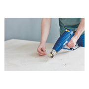 Rapid 5001350, Set pistol cu aer cald R1800, temperatura 300-550 grade, 1600W, debit reglabil in 2 trepte 250-450l/min, + geanta de transport si accesorii