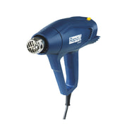 Rapid 5001350, Set pistol cu aer cald R1800, temperatura 300-550 grade, 1600W, debit reglabil in 2 trepte 250-450l/min, + geanta de transport si accesorii
