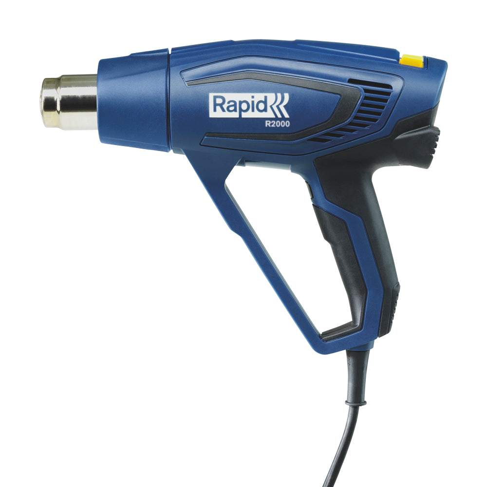 Rapid 5001352, Pistol cu aer cald R2000, 2000 W, 3 trepte temperatura si debit, 250 - 500 l/min, 60-600 °C, + geanta