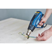 Rapid 5001353, Pistol cu aer cald R2200-E, 2200 W, LED, 3 trepte temperatura si debit, 250 - 500 l/min, 60-650 °C, + geanta